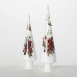 Cardinal Cone Tree, Set of Two